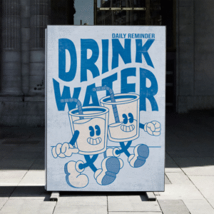 Plakat DRINK WATER