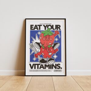 Plakat EAT YOUR VITAMINS